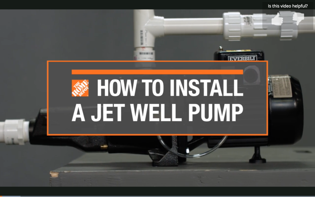 DIY Install Jet Well Pump video